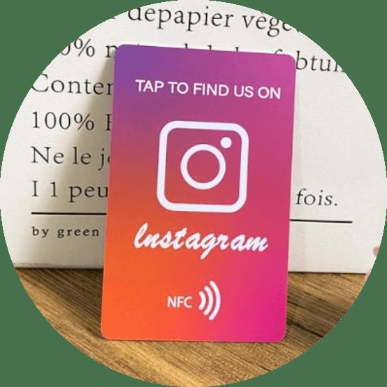 Instagram NFC Review Card